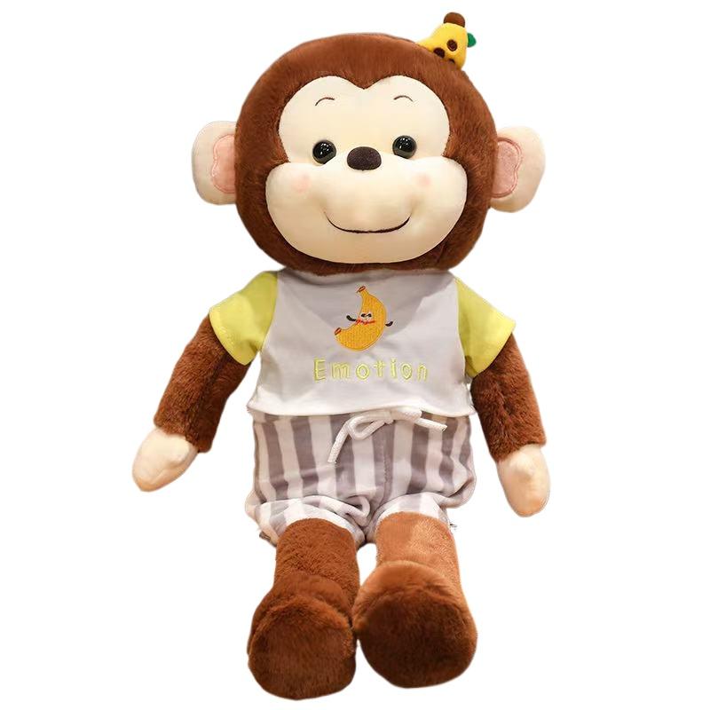 

Banana Monkey Doll Simulation Plush Toy Handmade Doll Cartoon Anime Cute Pillow Cushion Home Decoration Children s Birthday Gift жёлтый