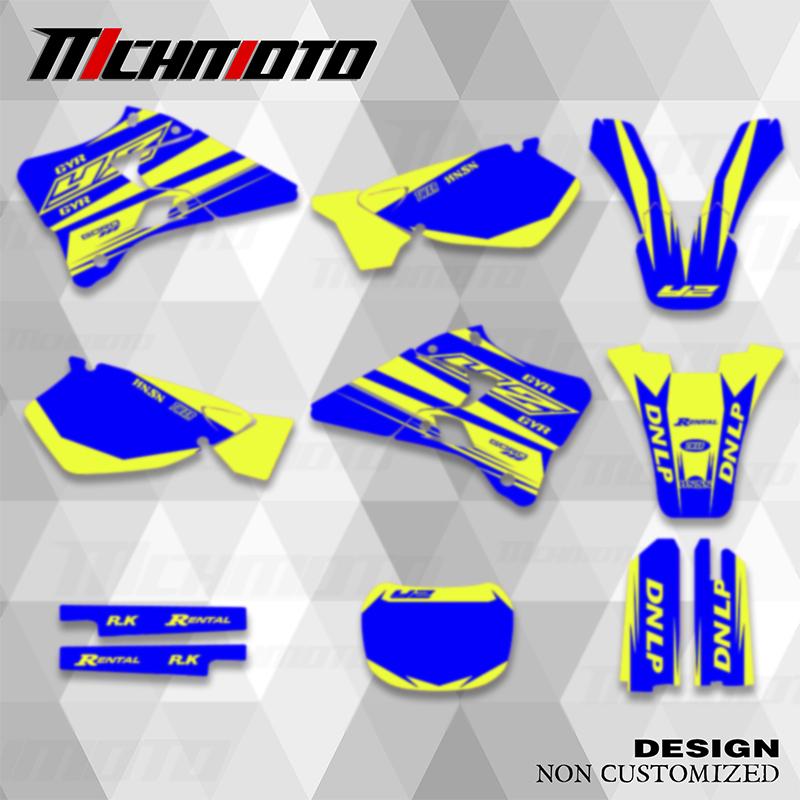 MCHMFG For YAMAHA YZ125 YZ250 YZ 125 YZ 250 1996 1997 1998 1999 2000 2001 Motorcycle Graphics Background Decals Stickers