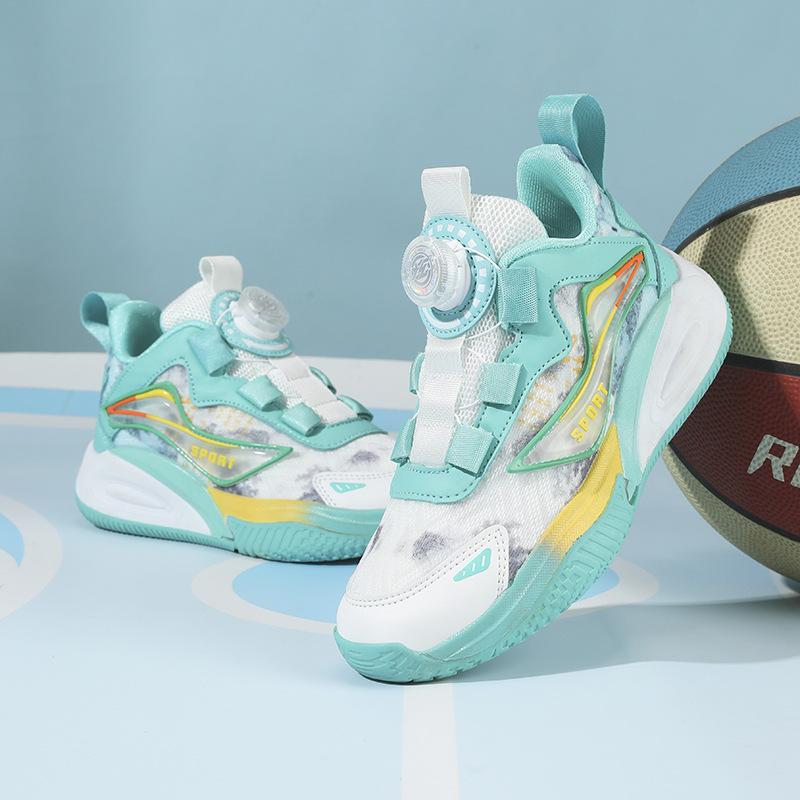 New children's basketball shoes boys' sports shoes medium and older children's high elasticity, non-slip and wear-resistant primary school students'