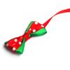 1pc Multi-Pattern Cloth Pet Bow Puppy Necklace Christmas Decor Prop Personilzed Safe Adjustable