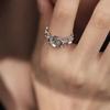 925 Silver Rose Flower Ring For Women Unique Ins Fashion Light Luxury Personalized Gift