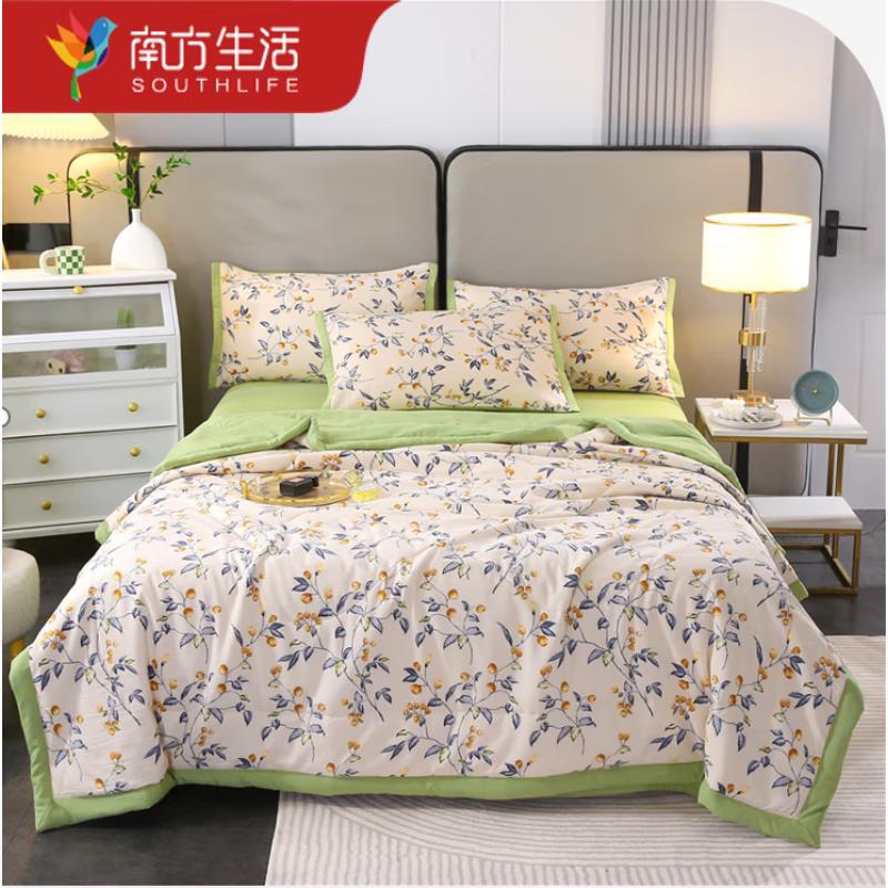 

Летнее одеяло из стираного хлопка и льна