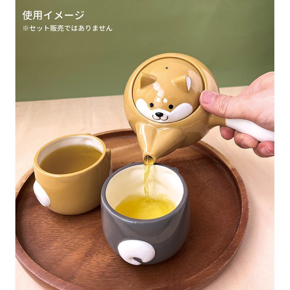 Decole Corporation Shiba Inu Ceramic Tea Pot (with Strainer)