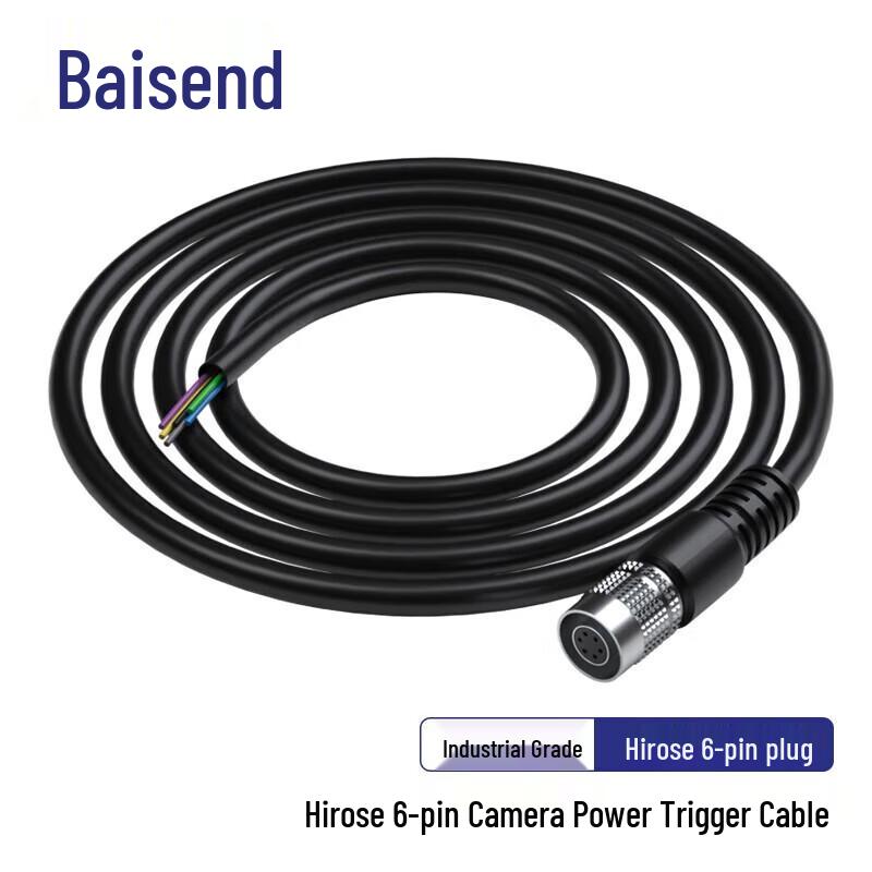 BOSENDE High-Flex 6-Pin Power Trigger Cable for Industrial Cameras