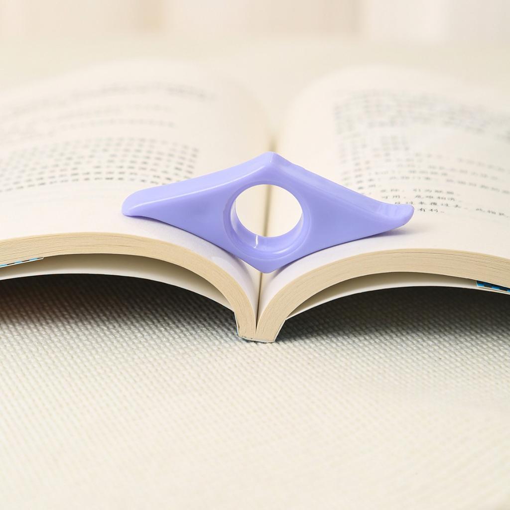 Book Page Holder for Reading Cute Acrylic Bookmark Thumb Book Holder Book Marks Thumb Ring Book Accessories Teacher Supplies