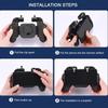 H5 Handgriff Handy-Gamepad Einziehbarer Kühlventilator Joystick-Controller Batteriehalter Hohl-Trigger