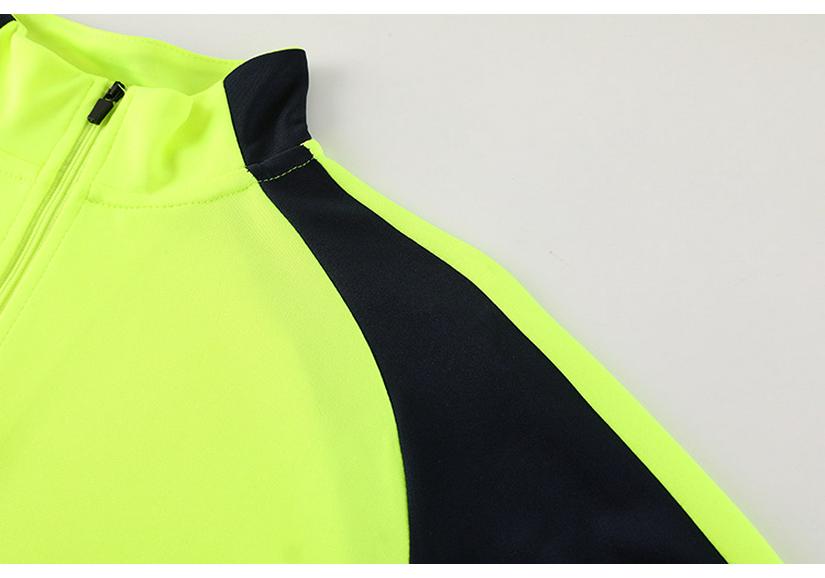 Children's Primary School Football Training Set – Half-Zip Jacket & Long-Sleeve Pants for Autumn/Winter Sports