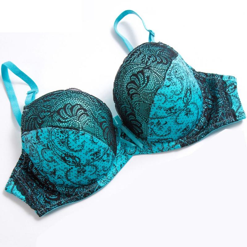 Large Breast Sexy Lace Thin Section of Large Underwear Fat Plus Large Size Gathered Bra
