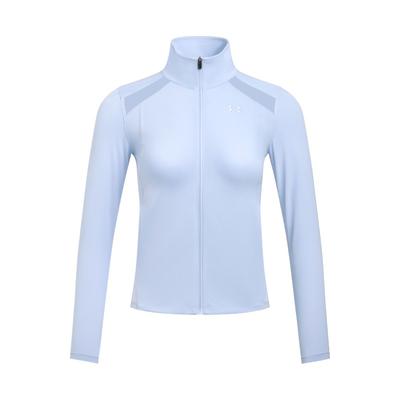 Cool Mesh Fashion Comfortable Trendy Simple Solid Color Jacket Women Jacket Light-Blue 6007554-539