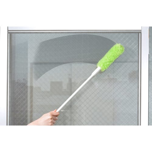 [Leichter Zugang zu hohen Stellen] Seiei Big Clean Austauschbare Fliegengittertür, Lange Ausführung, Grün, 17642