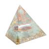Generator de energie cristalină piramidă orgonită 6cm piatră cupru lucrat manual piramidă decor pentru pozitiv