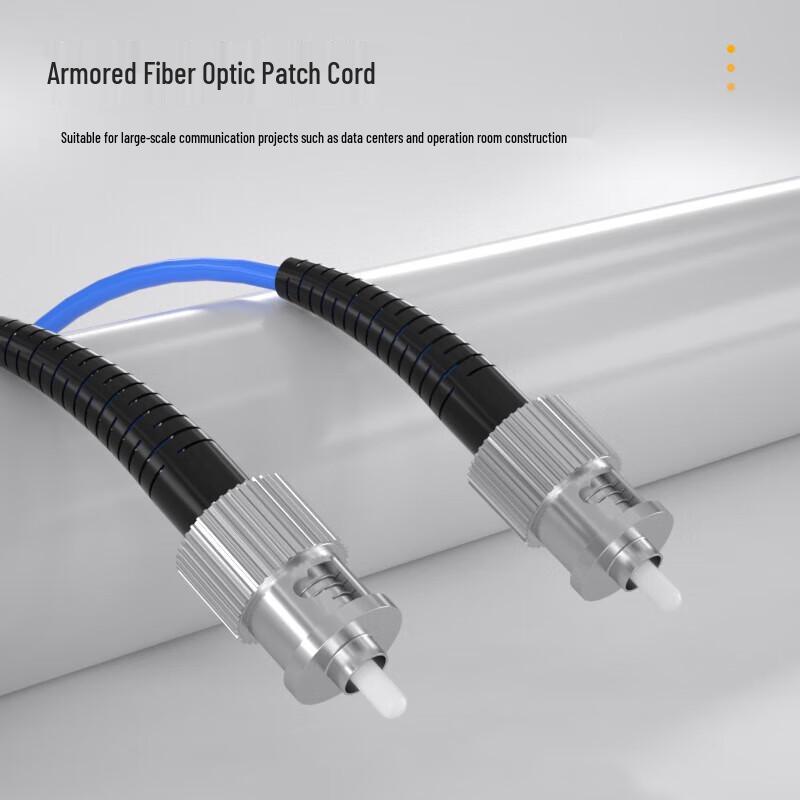 

AIENKIS Telecom-Grade Armored ST-ST Single Mode Fiber Optic Patch Cable