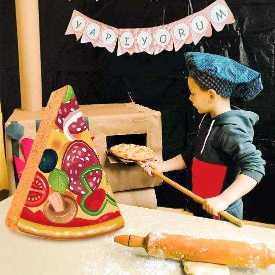 Pizza Pinata Food Themed Birthday Party Decoration with Stick Confetti And Blindfold for Summer Mexican Party Supplies