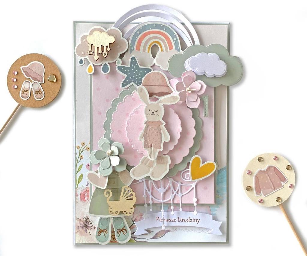 Wooden Shapes Baby Shower 1st Birthday 40 Pcs