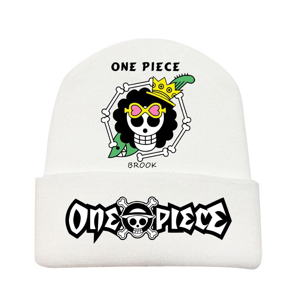 One Piece Anime Knit Hat: Warm Velvet Lined, Rolled Brim, Adult Outdoor Beanie