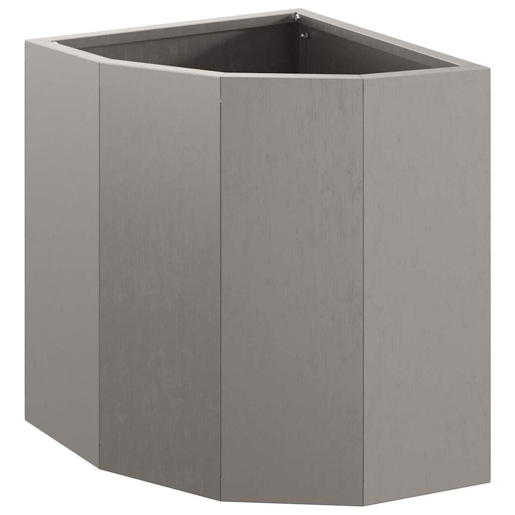 Rustic Corner Planter 30 X 30 X 35 Cm Weatherproof Steel