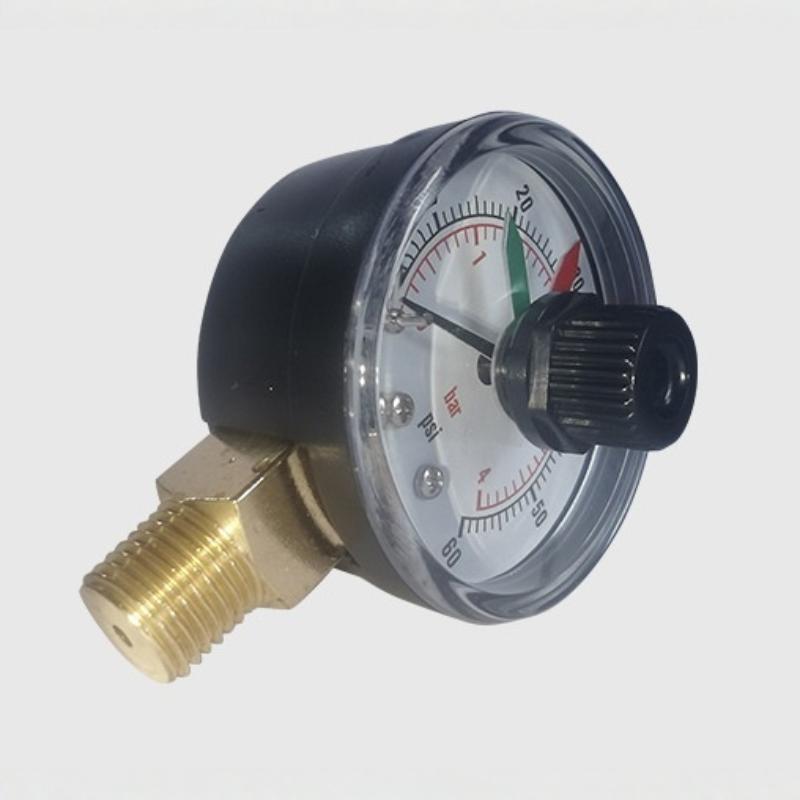 0-60 PSI Y50 Dual Dial Pressure Gauge for Air Water Oil Robust and Precise