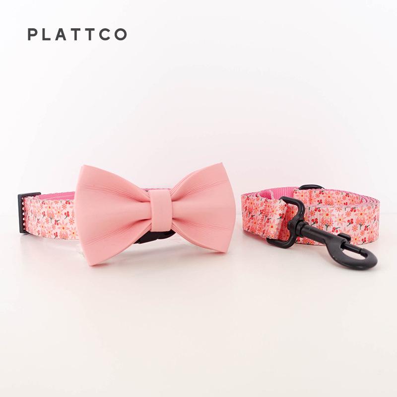 Plattco Custom Dog Collar Set - Hawthorn Flower Design (PDC301) Large