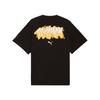 Puma X Pokemon Pikachu Cartoon Loose Fit Crew Neck Short Sleeve T-Shirt Men Tops 635658-01