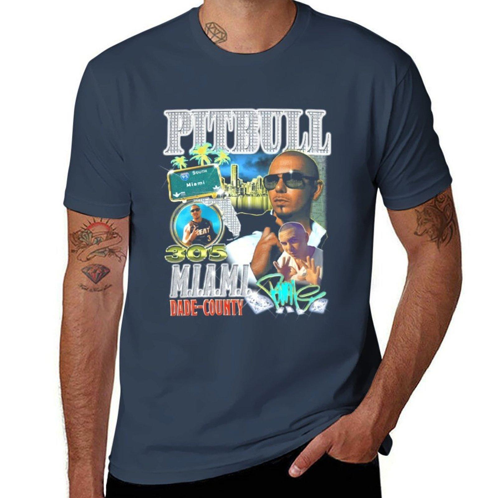 Pitbull Mr Worldwide Retro Mr 305 Pitbull Rap Vintage Hip Hop 90s Style Rap Lover Unisexs Unisexs Tshirt S