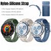 22MM Watch Band for Huawei Watch GT5 Pro 46mm Gt4 Soft Silicone Nylon Braid Breathable Strap Skin-friendly Bracelet Belt Correa