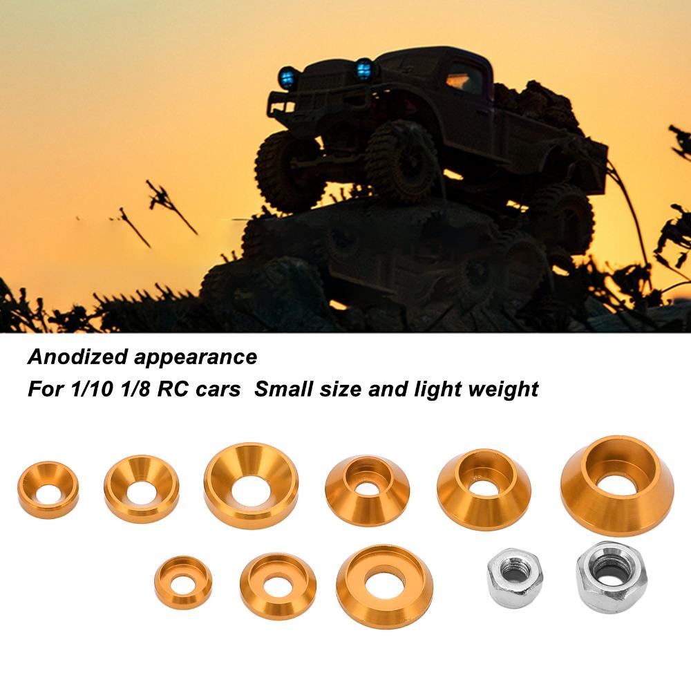 1/10 1/8 Scale RC Cars Screw Kit M2.5/M3/M4 Round Head Gasket Durable Cup Head Screw  For RC Hobby