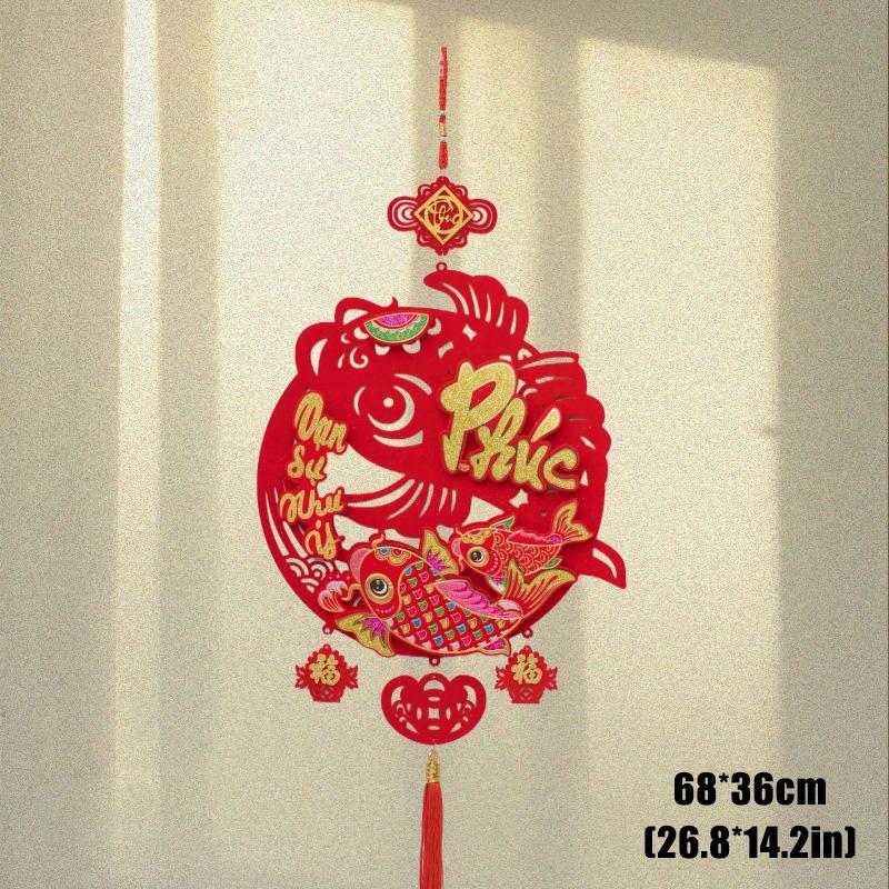 Chinese New Year Pendants Vietnamese New Year Wall Decoration  Window Door Decor Couplets Haning Ornament Home Decor