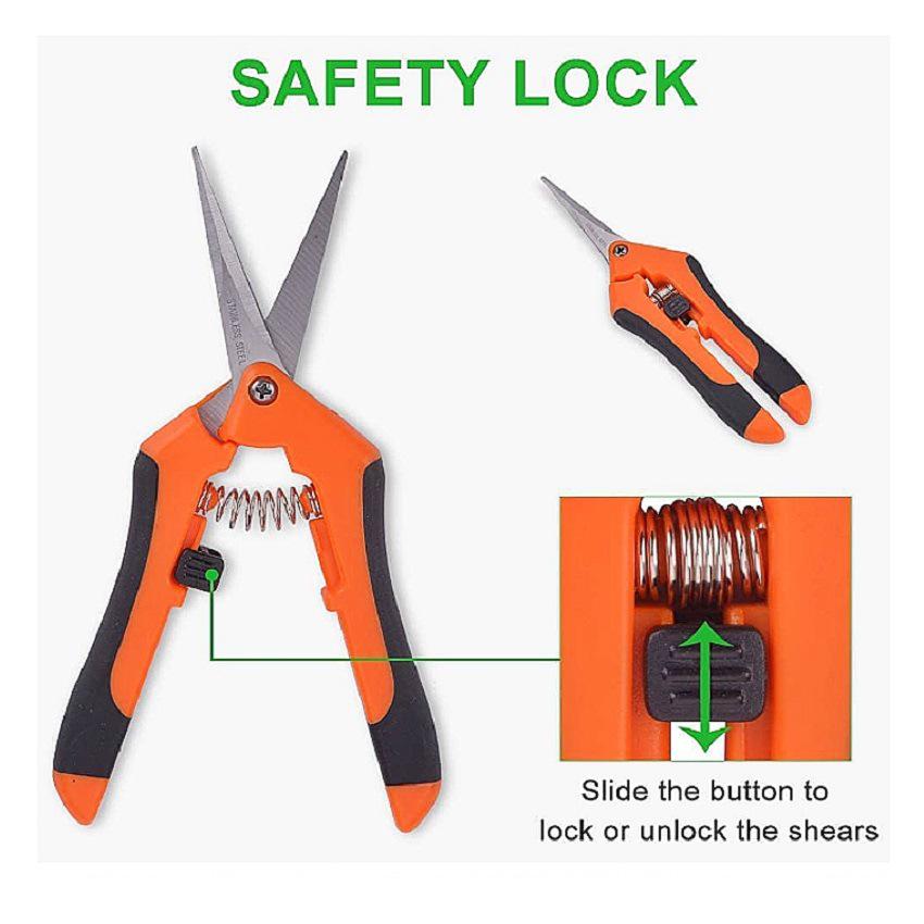 Stainless Steel Pruning & Picking Scissors for Rare Fruits and Flowers