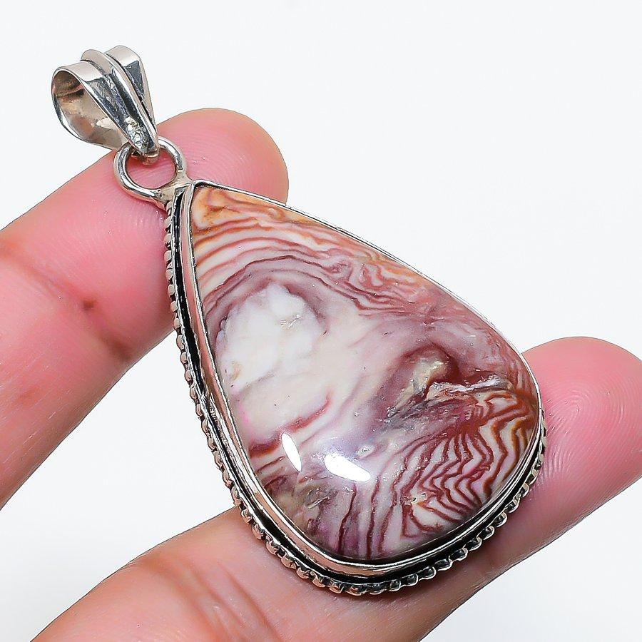 Natural Dolomite Gemstone Handmade 925 Sterling Silver Pendant 2.17  AP-15595