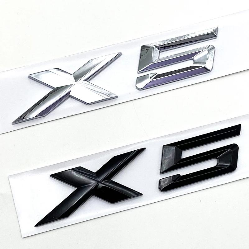 FD23-Black Trunk Emblem Decal Sticker for BMW X5 E70 E53 F15 F85 G05 F95 G18 E71 F16