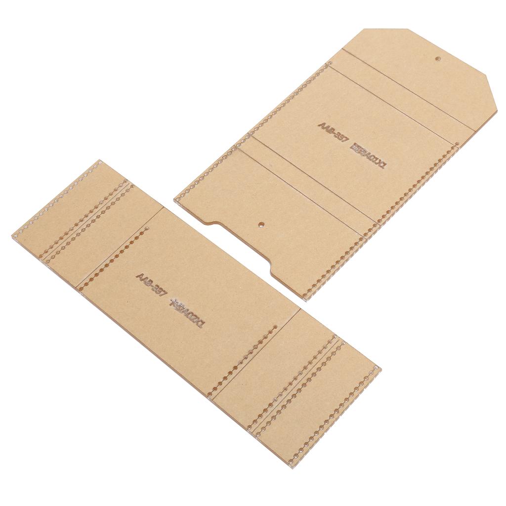 Clear Acrylic Purse Wallet Pattern DIY Stencil Template Drawings Set Leather Hand Craft