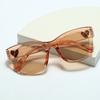 Exquisite Square Sun Glasses Women Men Heart-shaped Decoration Sunglasses Party Travel Female Male Eyeglasses
