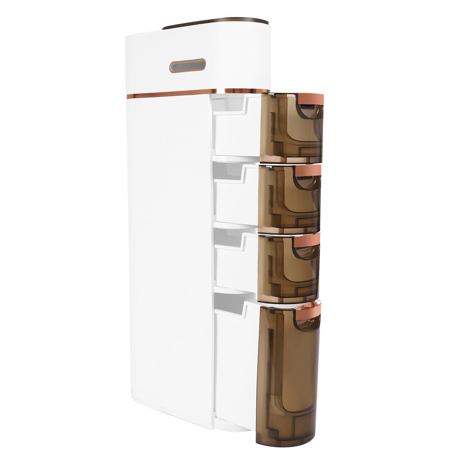 

Шкаф для хранения, Шкаф для хранения в ванной комнате, Многоярусный шкаф для хранения, Полые боковые отверстия, Нижние пазы для кухонь, ванных комнат белый