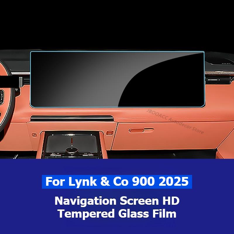 For Lynk & Co 900 2025 Navigation Instrument Tempered Glass Protector Film Rear Seat Screen Interior Stickers Car Accessories