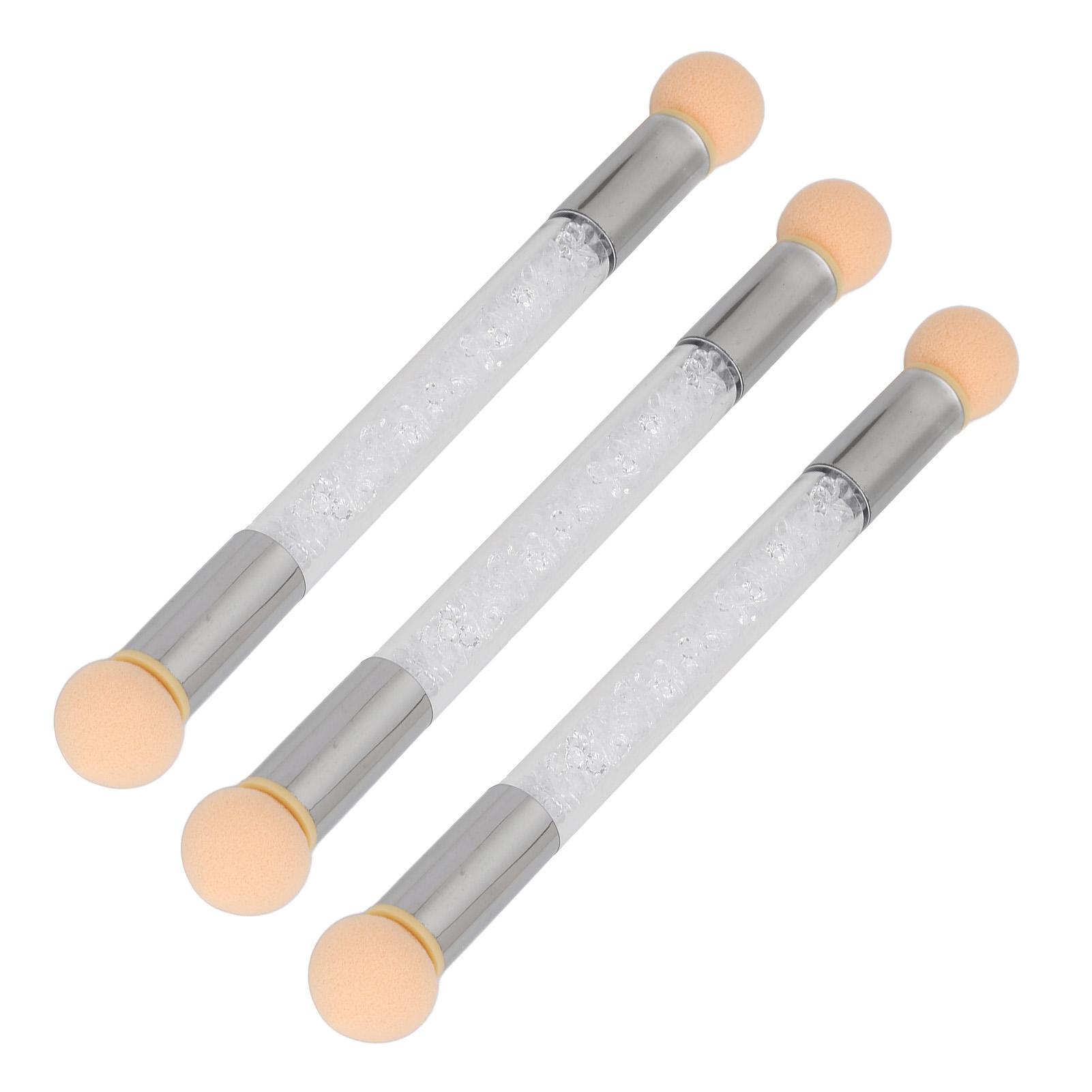 

3Pcs Sponge Nail Brush Double Head Picking Dotting Gradient Dye Pen Sponge Point Nail Brush for