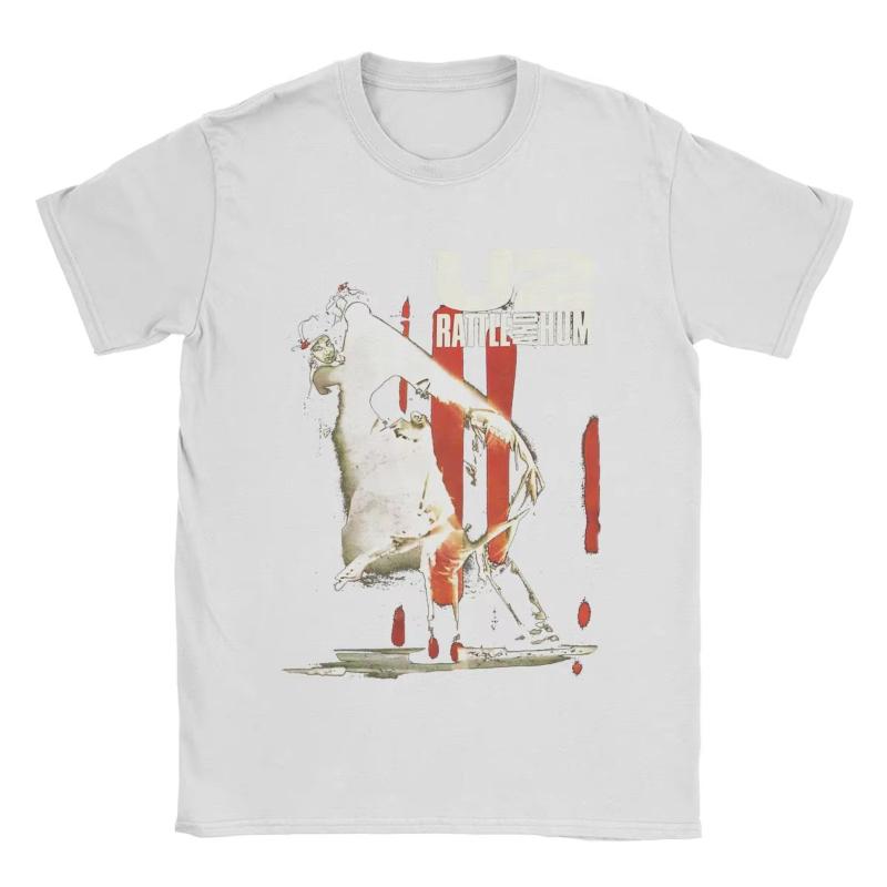 U2 Band T Shirts Unisex Cotton Casual TShirt O Neck Tee Shirt Short Sleeve Clothing 