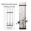 Fishing Rod Holder Fishing Rod Stand No Drill Wall Mount Fishing Rod Display Rack, Fishing Rod Organizers Rack for Wall