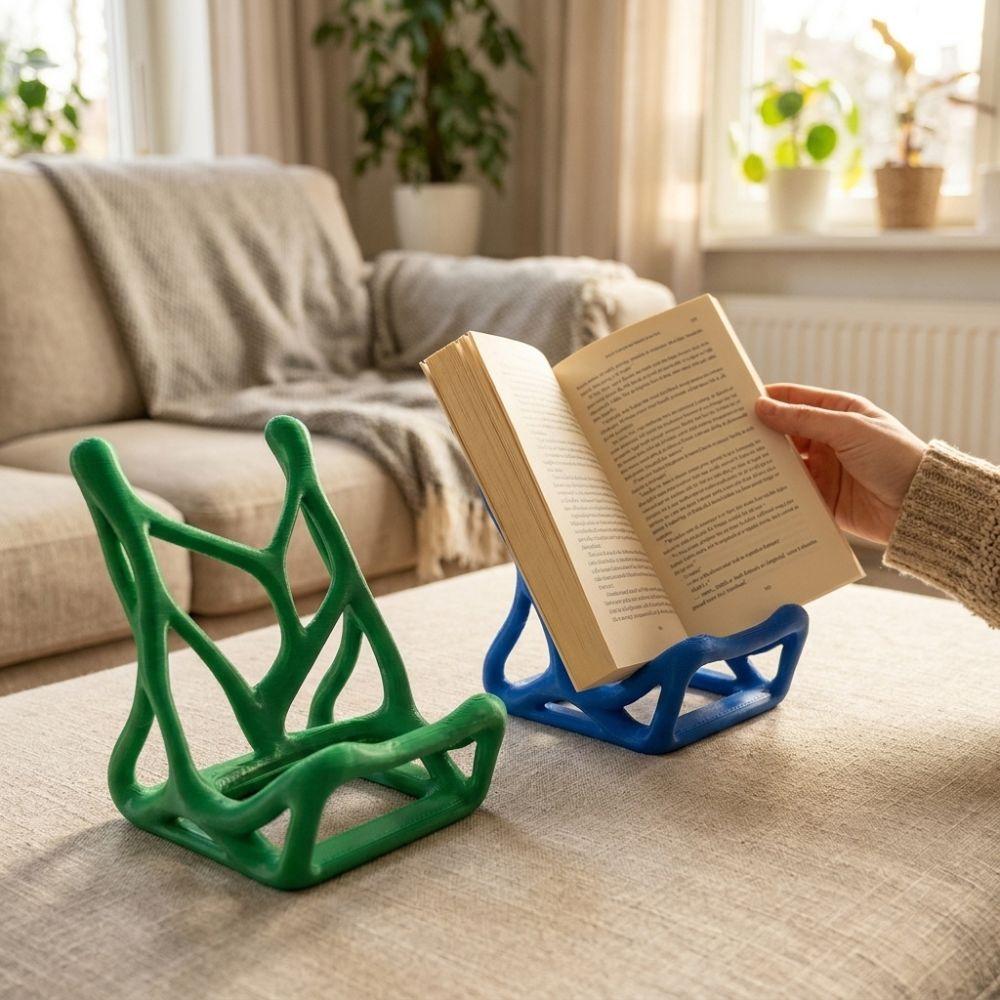 Hands-free Viewing Skeleton Bone Phone Stand Hollow Streamlined Card Books Stand Home Decor