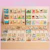 Early Wooden Learning Puzzle With Animal And Occupation Scenes Children For