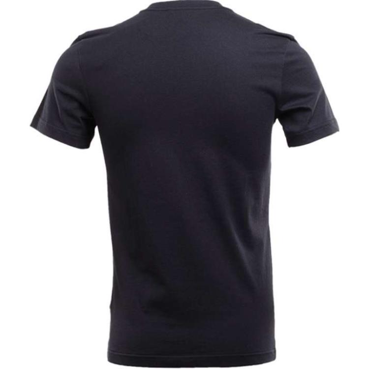 Adidas Originals Lifestyle Casual Series Letter Print Comfortable Soft Round Neck Short Sleeve T-Shirt Men T-Shirts Black BP8986