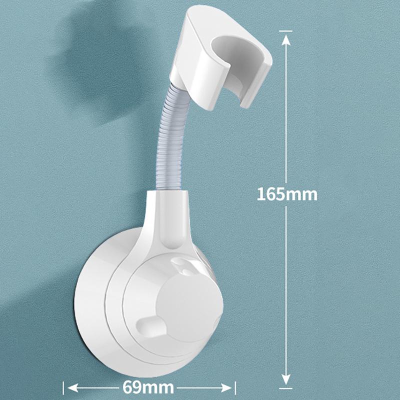 Suction Cup Shower Holder Adjustable Shower Head Holder Nozzle Handheld Holder Punch-Free Multi Angle Rotation Shower Bracket