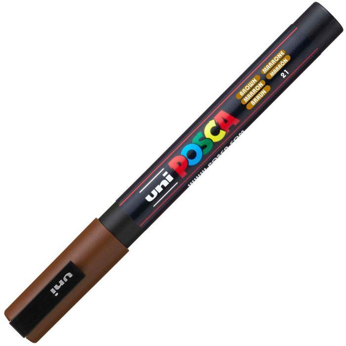 Marqueur - POSCA - Pointe Conique Fine - Marron - Opaque - 1 marqueur