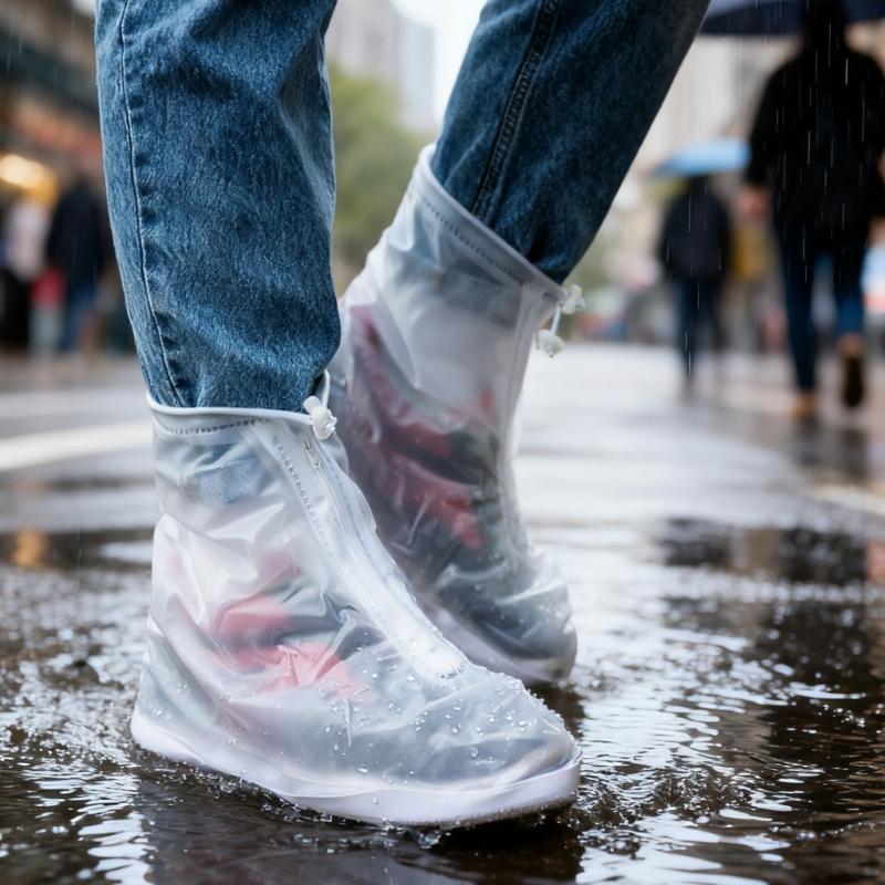 Waterproof Shoe Covers Pack Of 2 AntiSlip Rain Shoe Covers Boot Protectors For Wet Weather Outdoor Activity Hiking Use