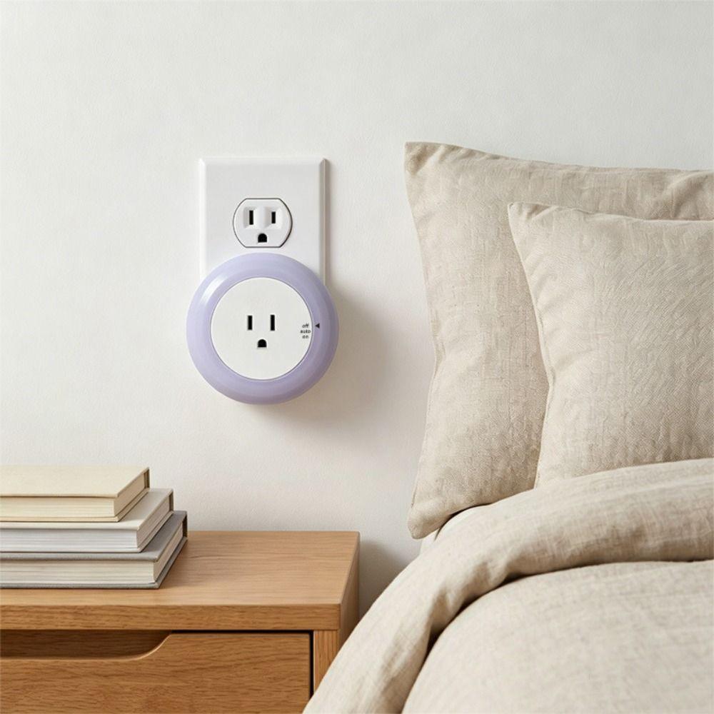 110-240V US Plug Plug In Nightlight Rotating Switch LED Night Light Night Light  Bathroom