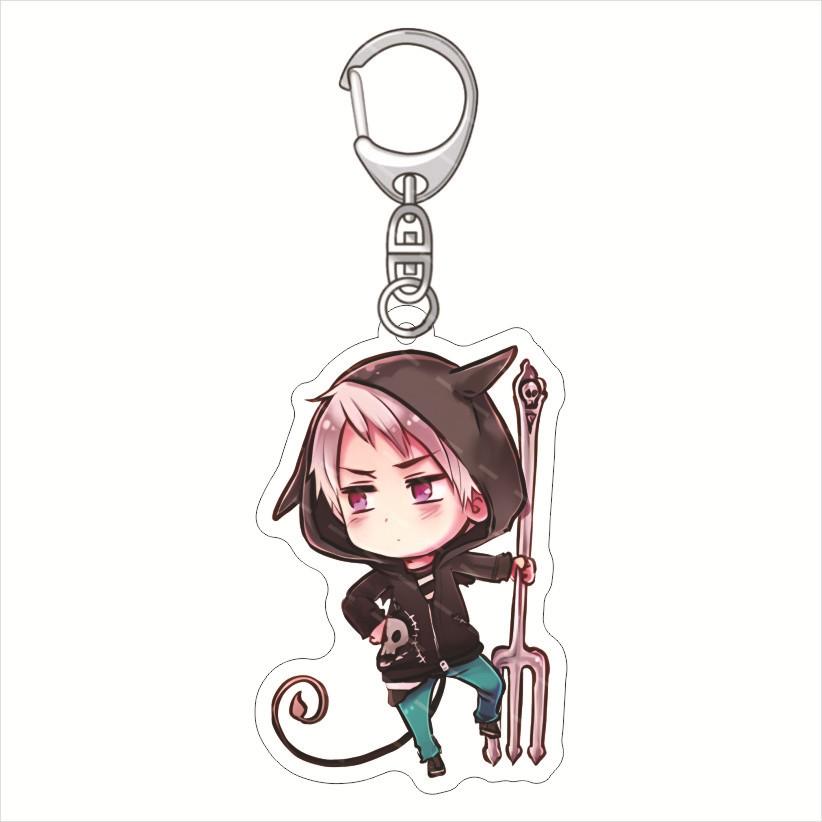 

Anime Axis Powers Acrylic Keychain Animation Figure Ludwig Alfred Yao Wang Key Chain Bag Charms Pendant Jewelry Accessories Gift