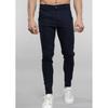 Calças Chino Masculinas Slim Fit Algodão Stretch Perna Afunilada Calças Casuais