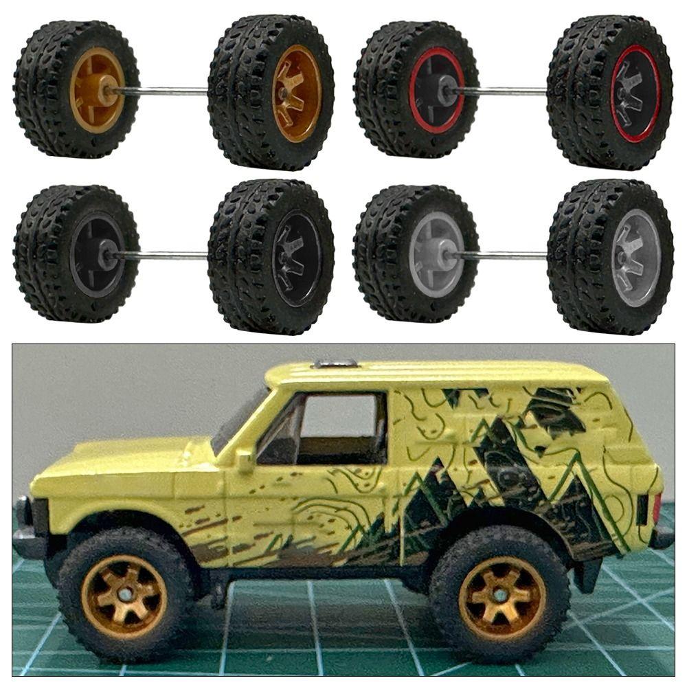

1:64 резиновые шины DIY модель автомобиля из сплава новая модернизация модели ступицы колеса автомобиля