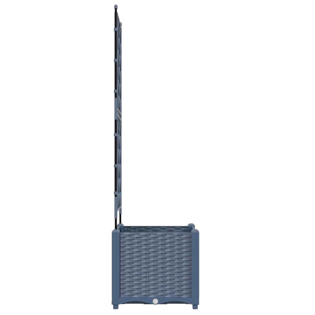 Garden Planter Grey 40 x 40 x 143 cm PP