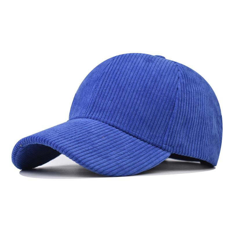 Neue thermische Baseballkappe, Cord-Baseballkappe Koreanische Version vielseitige karierte kältefeste Kappe