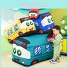 Adorable Plush Bus Toy Pillow Cartoon Design Kids Room Decor Birthday Gift